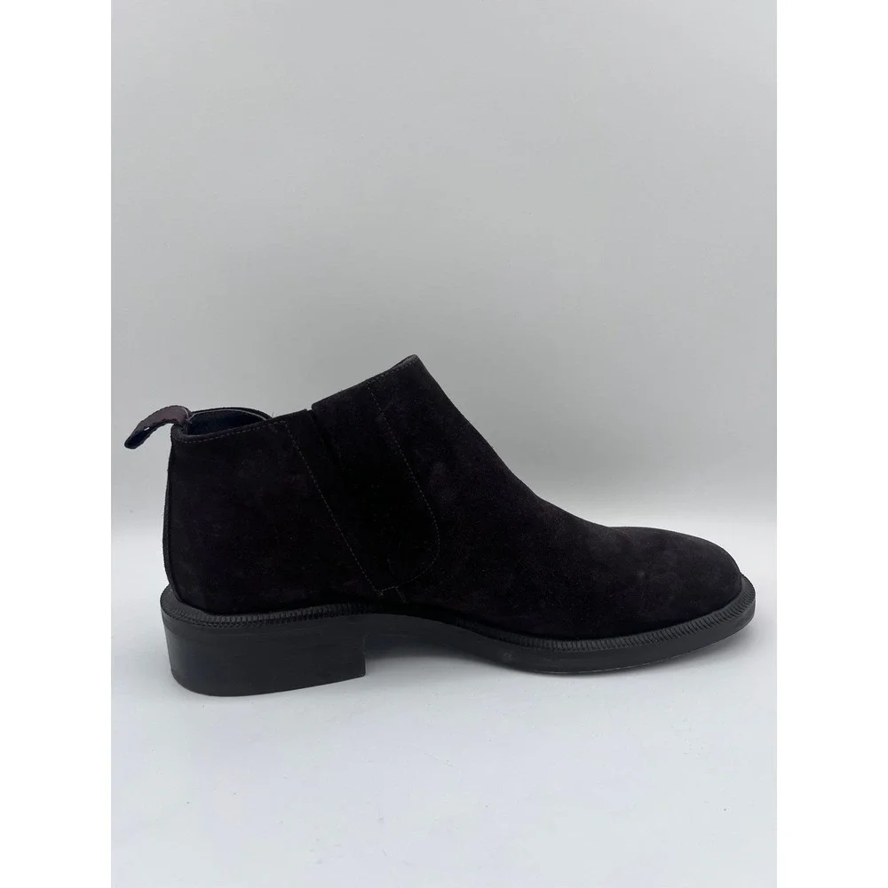 Banana Republic Mens Suede Chelsea Ankle Boots Made in Italy Dark Brown Size 11‎